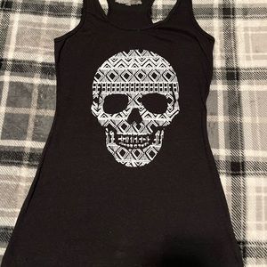 Aztec skull tank